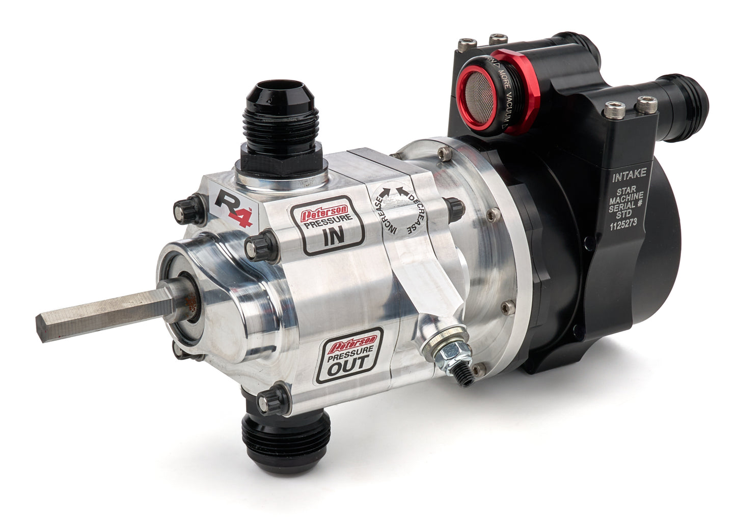 Oil Pump 1-Stage R4 Left Side Mount  3/8in