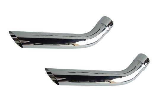 Exhaust Tips Slip Fit 2.5in Pair (Short)