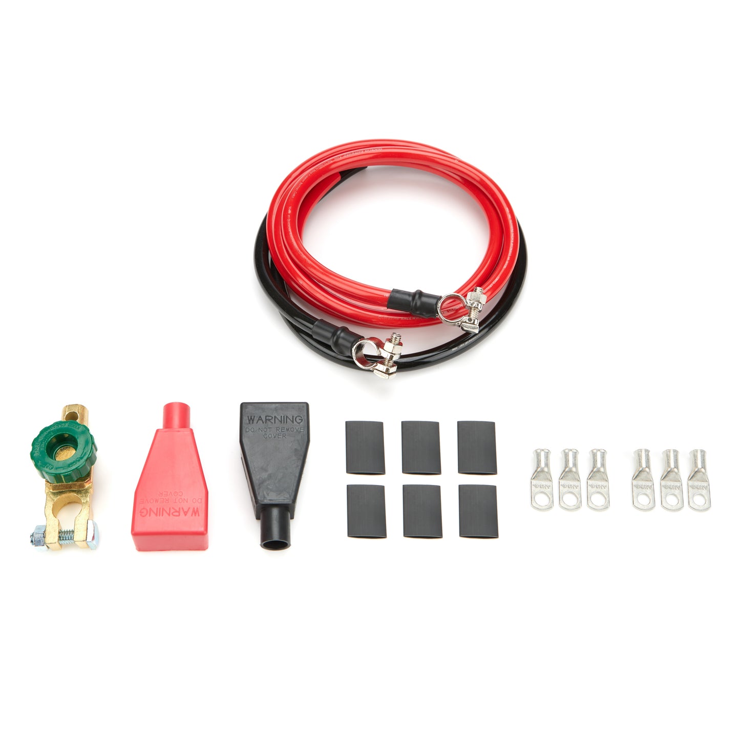 Battery Cable Kit 2 Ga. 6ft Red & 3ft Black