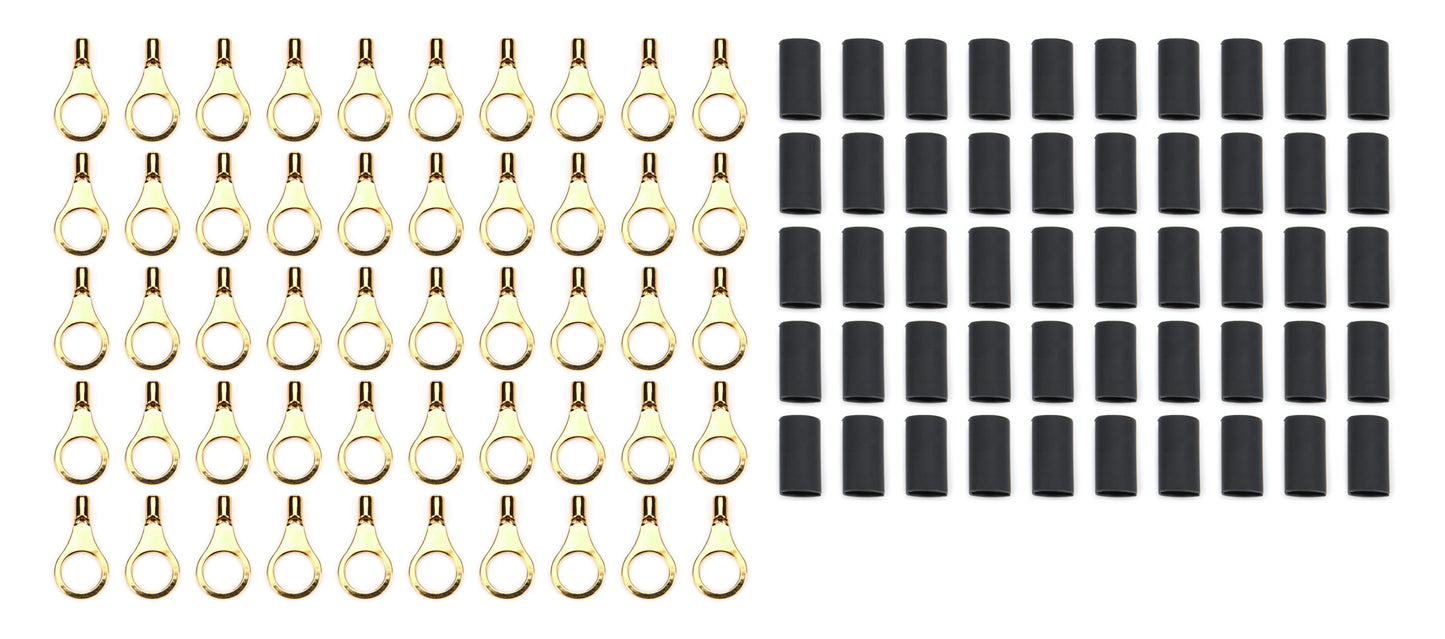 Ring Terminal 5/16in 18- 22 Ga w/Heat Shrink 50pk