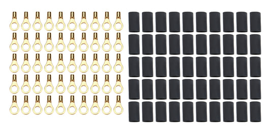 Ring Terminal #10 16-22 Ga w/Heat Shrink 50pk