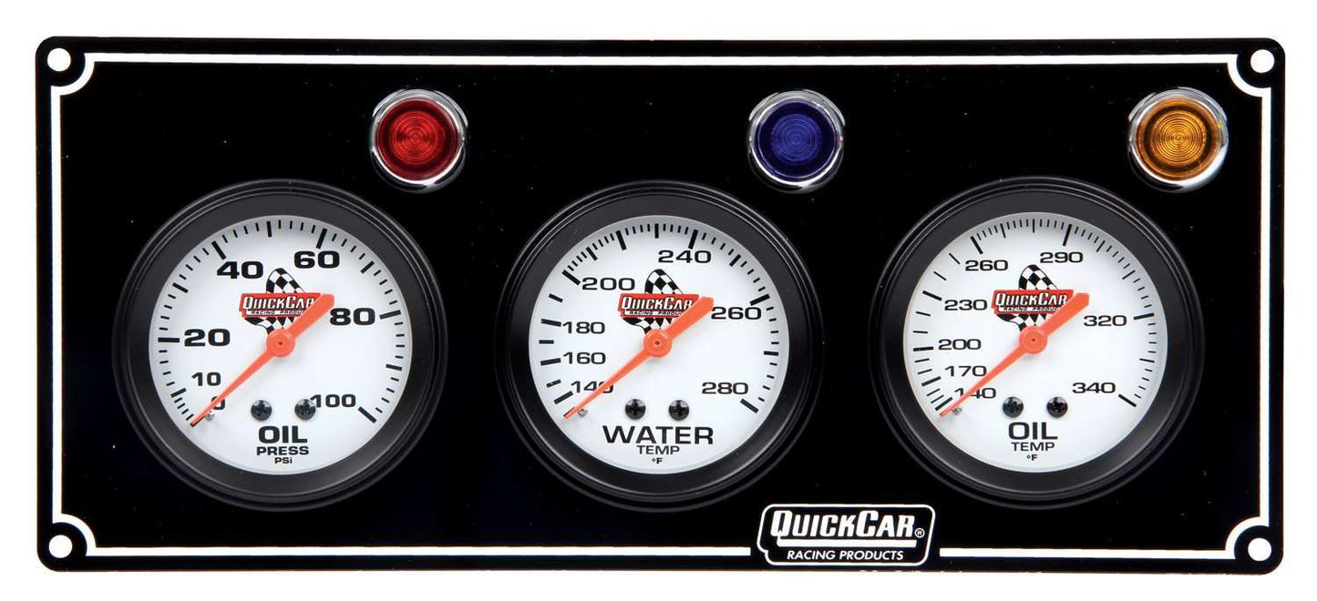 3 Gauge Panel  OP/WT/OT Black