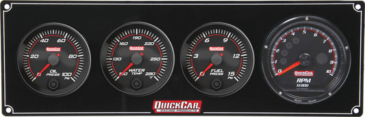 Redline 3-1 Gauge Panel OP/WT/FP w/Recall Tach