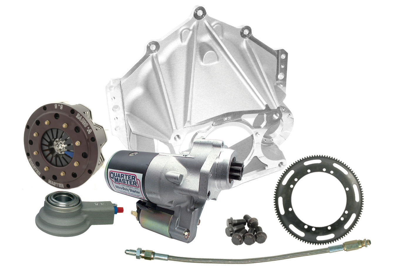 Alum Bellhousing Package 5.5in V Rear Mount Start