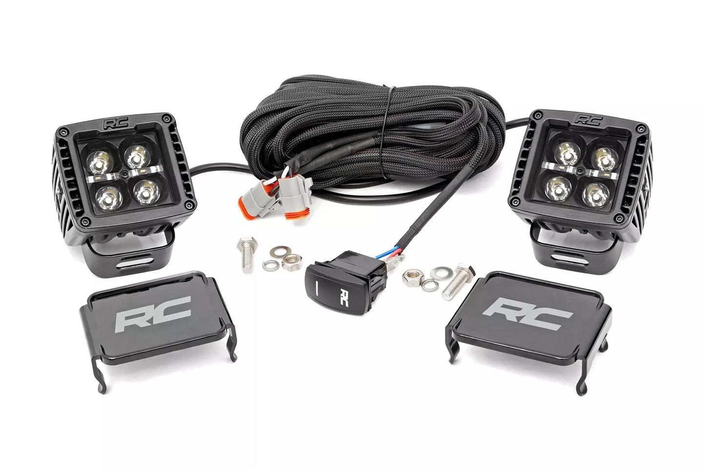 2 Inch Black Series LED Light Pods Square