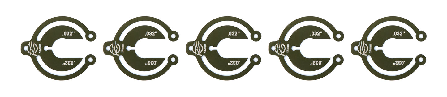 Alum Packer 14mm 1/32in Thick - 5 Pack
