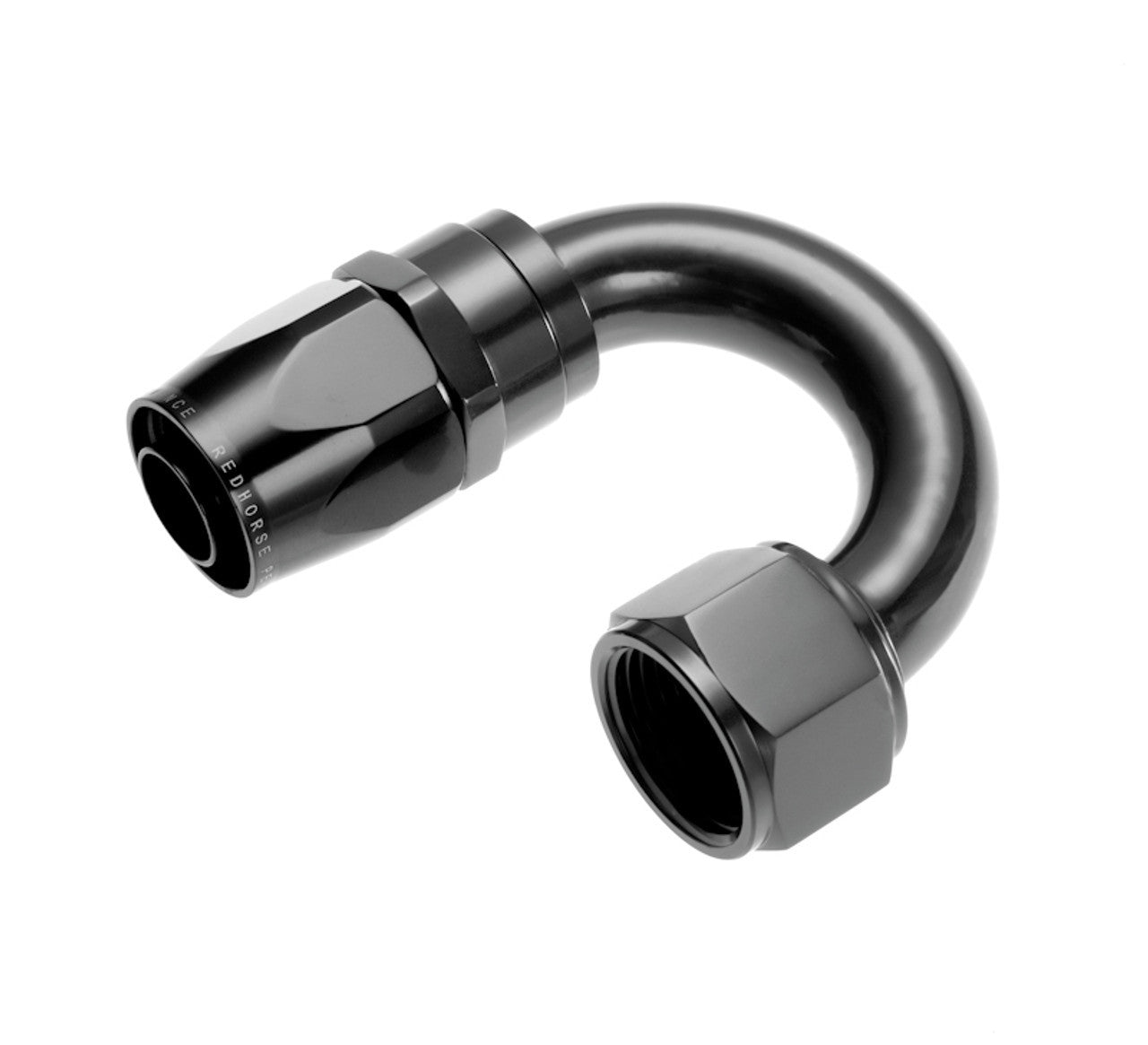 4AN Swivel Hose Ends Black 180