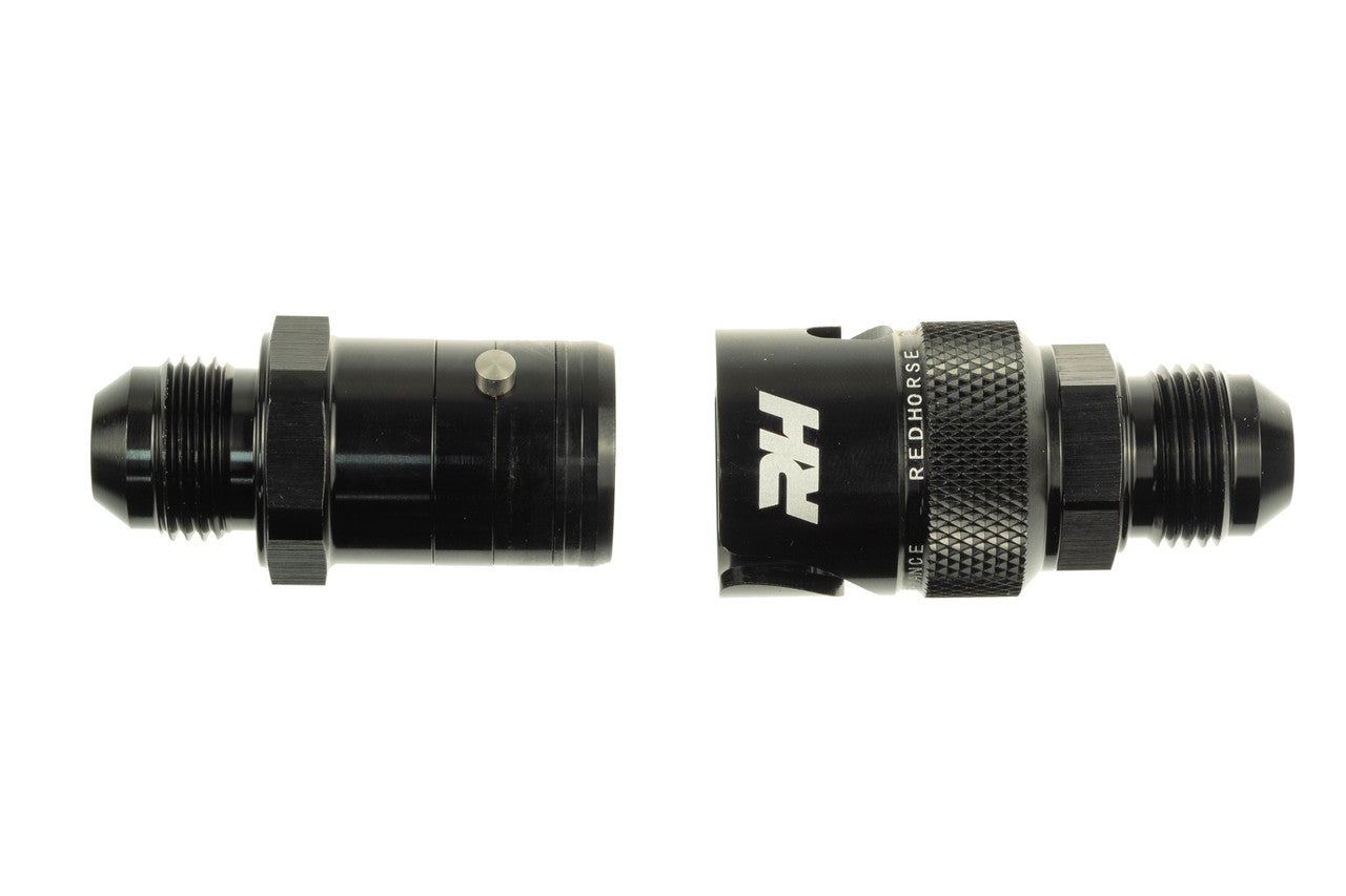 6AN Dry Break Fittings Black