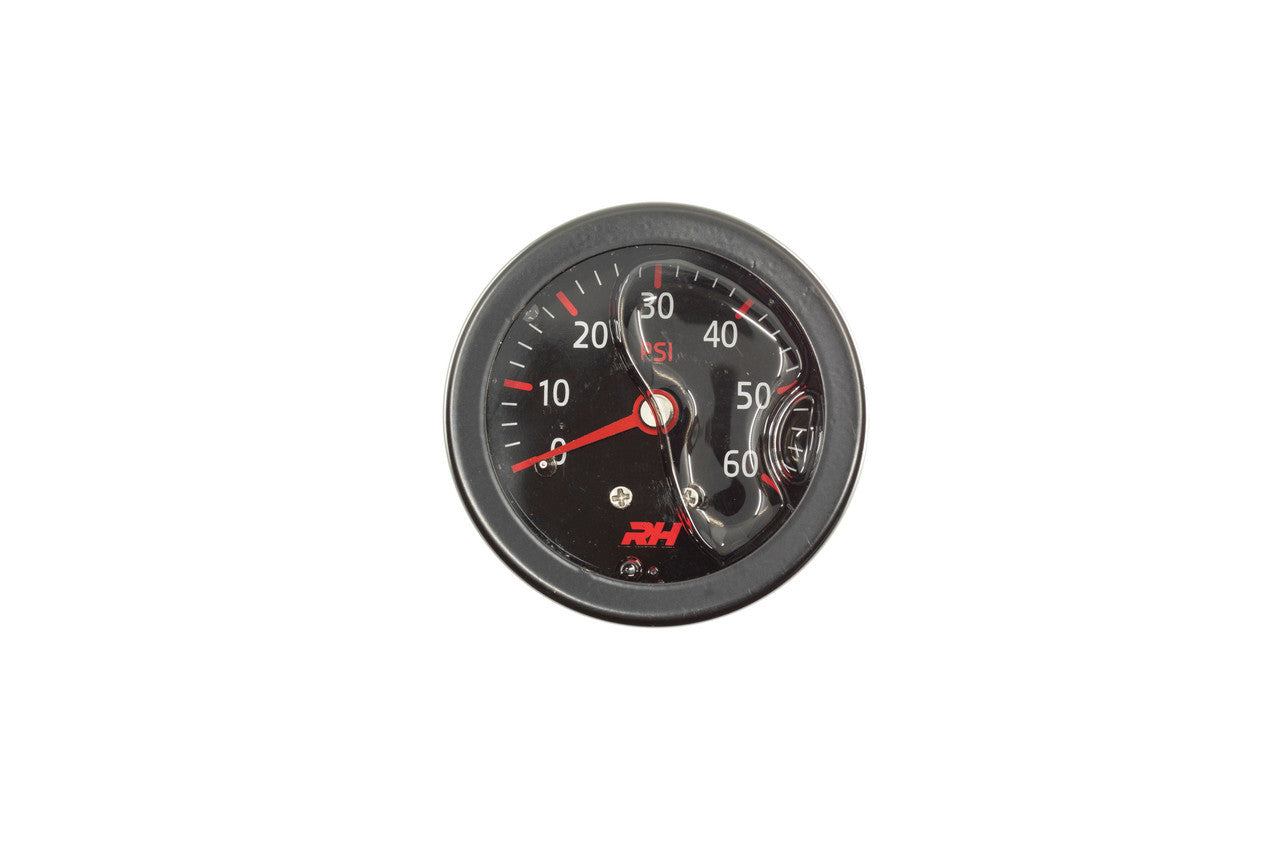 Liquid Filled Fuel Press Gauge  60-PSI 1/8 Npt