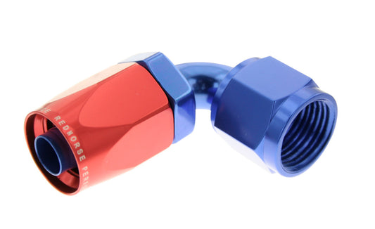 10AN Non-Swivel Hose End Blue 90