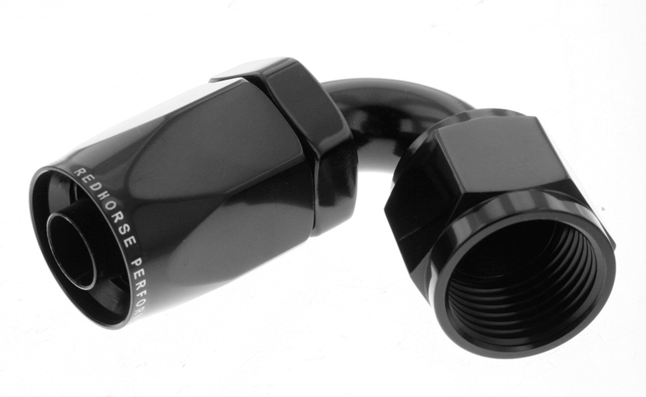 4AN Non-Swivel Hose End Black 120