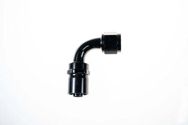 10AN 90Deg Crimp Hose End Black