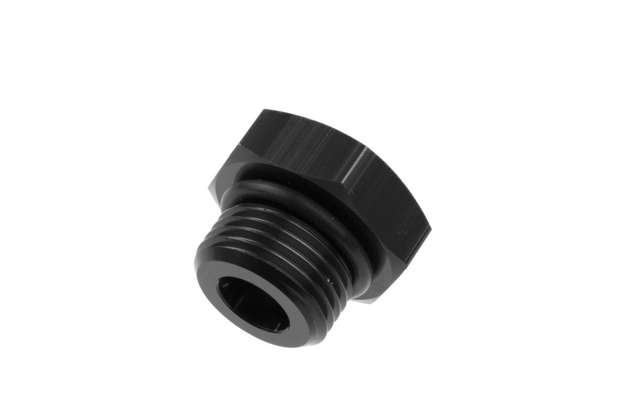 4AN/JIC Straight O-Ring Port Plug Black