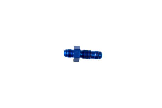 3AN Bulkhead Adapter Blue Male Male Straight