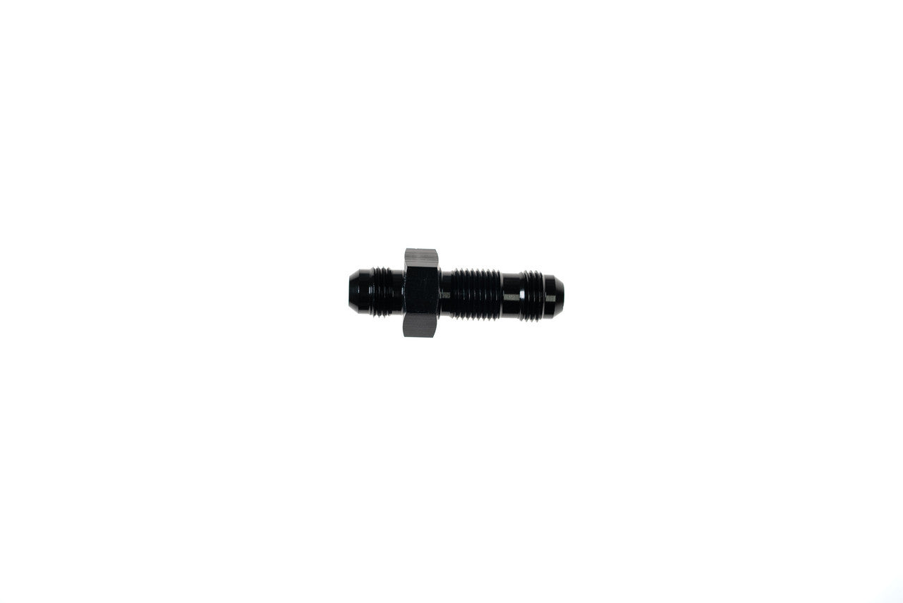 10AN Bulkhead Adapter Straight Male Male Black