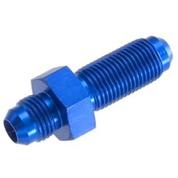 12AN Straight Male Bulkhead Blue