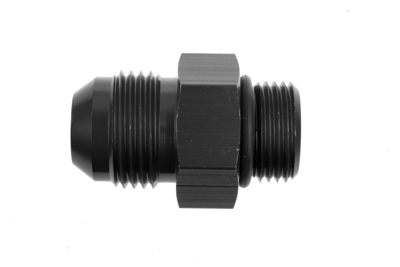 8AN to 10AN O-Ring Port Adapter Black Male Male