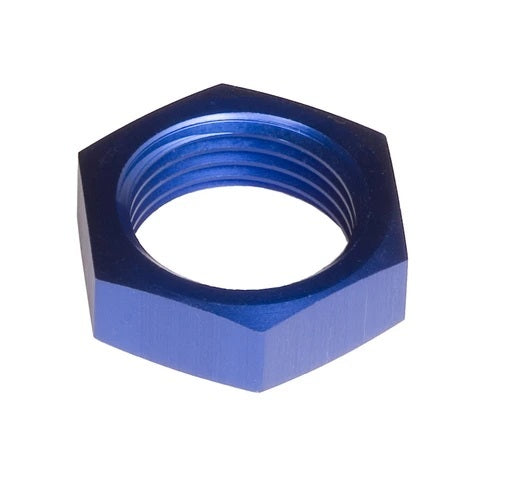 12AN Alum Bulkhead Nut Blue