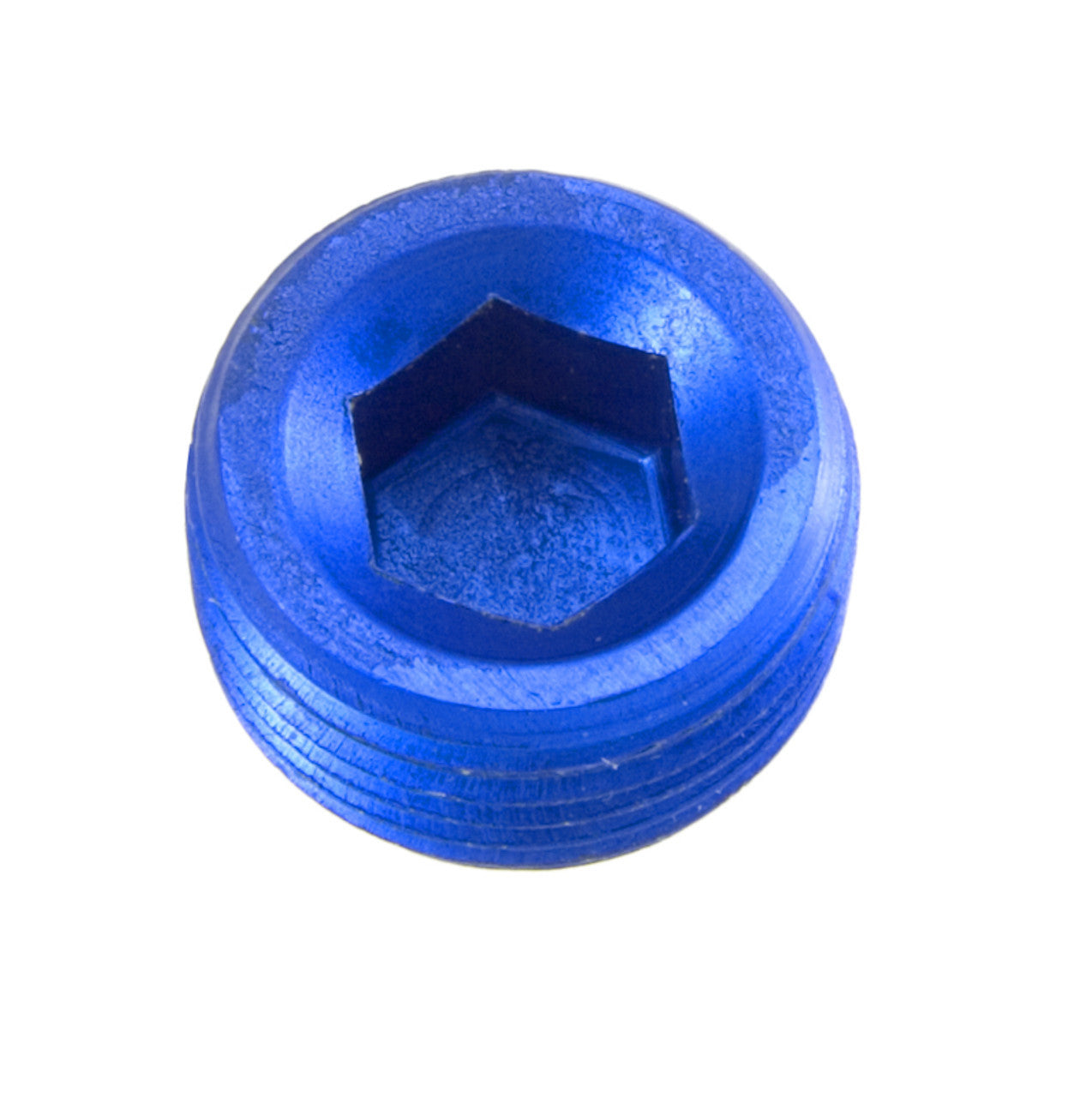 2AN 1/8NPT Pipe Plug Blue 2/pkg