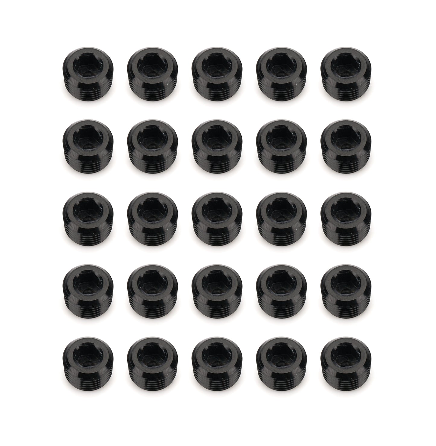 1/8in NPT Socket Head Pipe Plug 25/pkg Black