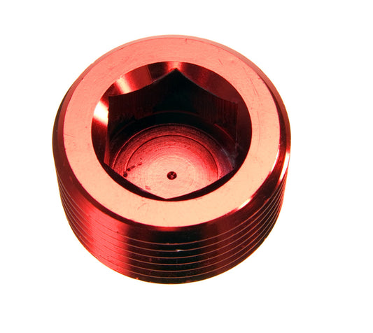 4AN 1/4NPT Pipe Plug Hex Head Red 2/pkg