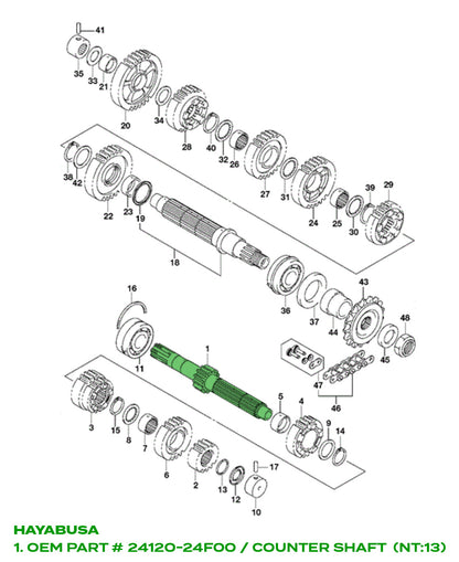 Robinson Industries Billet INPUT Shaft