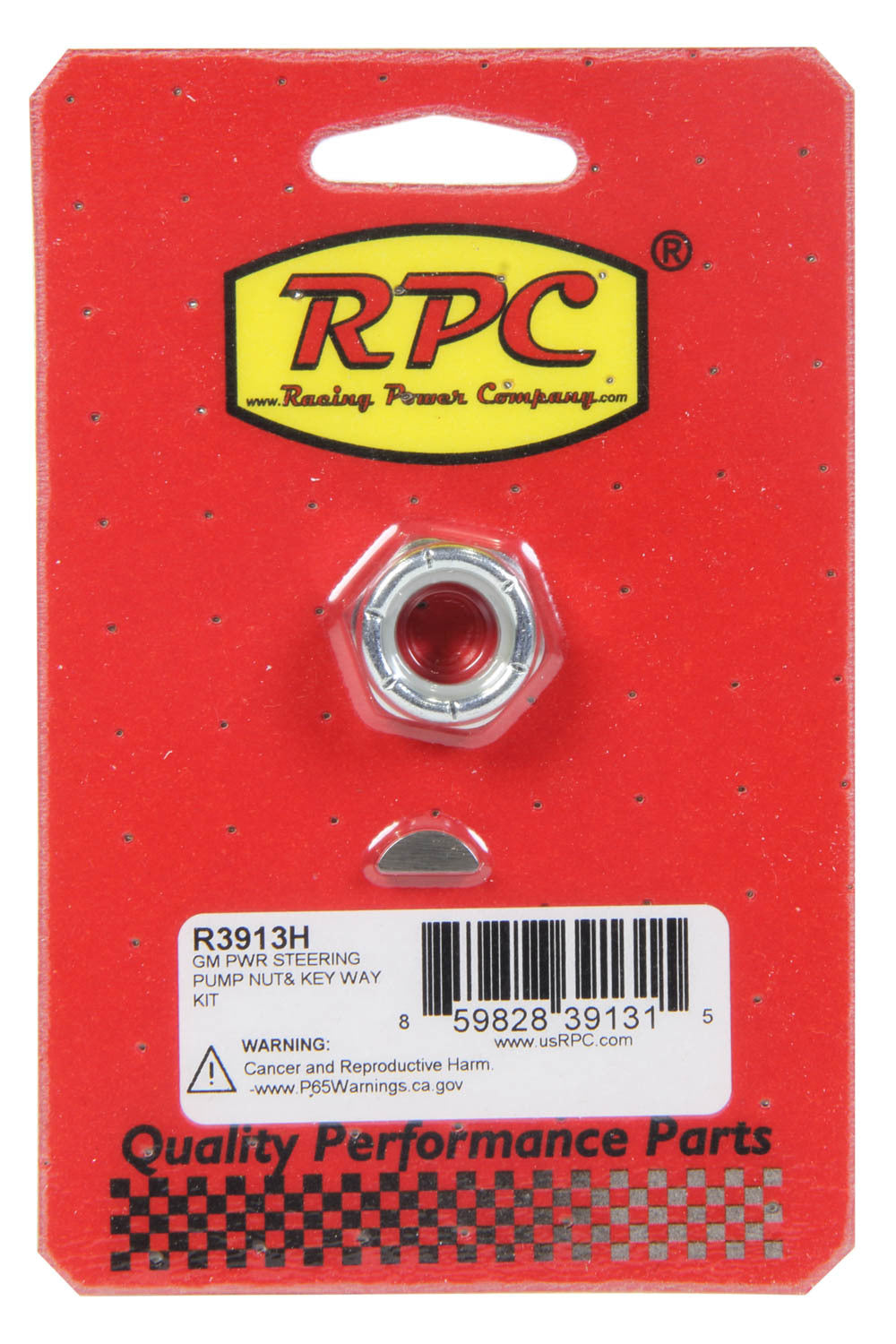 GM Power Steering Pump Nut and Keyway Kit