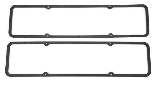 Black Rubber SB Chevy Valve Cover Gaskets Pair