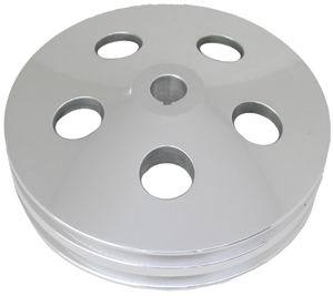 Polished Aluminum GM 2V Power Steering Pulley