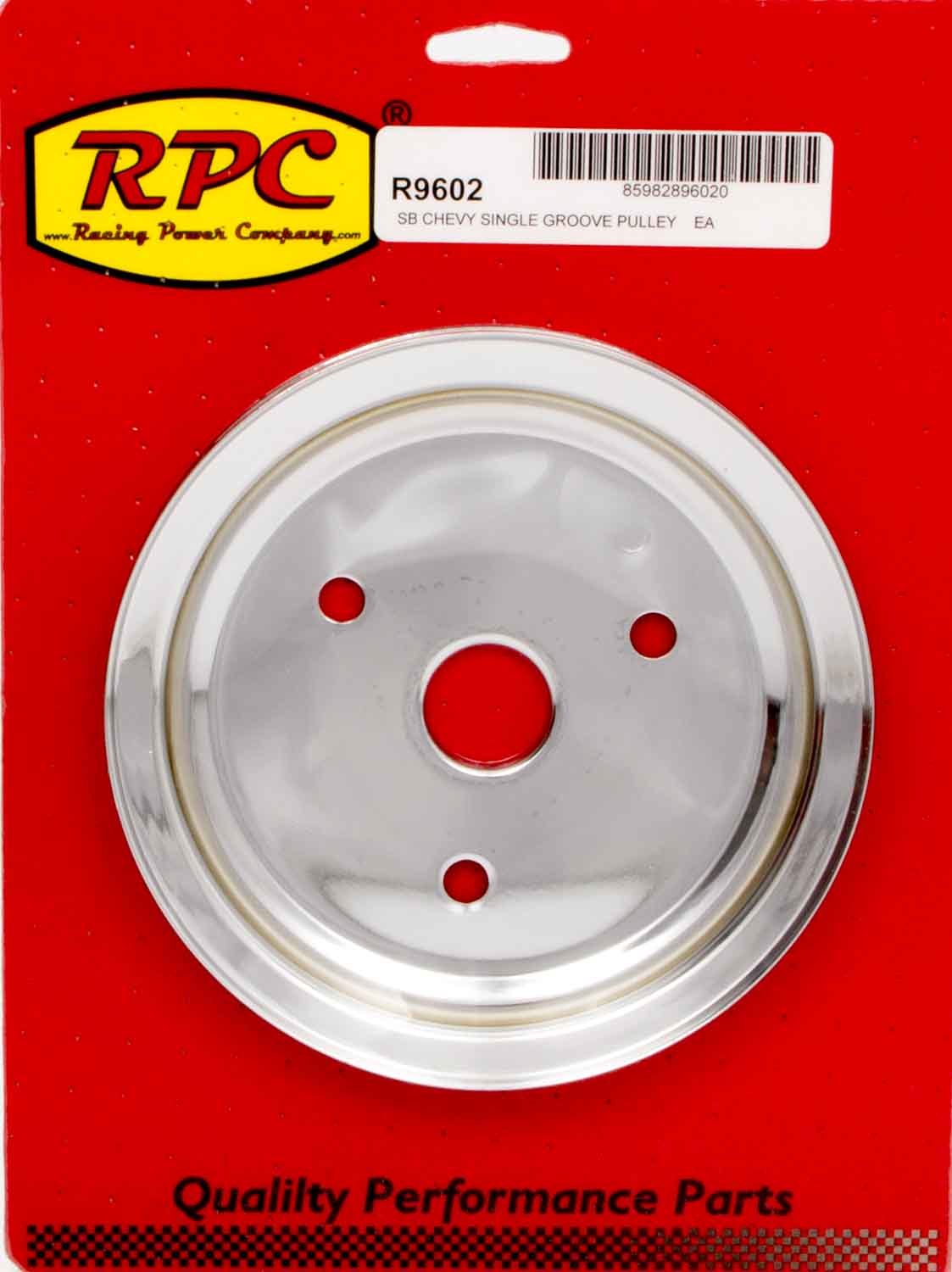 Chrome Steel Crankshaft Pulley SBC Short Wp 6.8