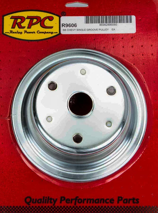 Chrome Steel Crankshaft Pulley 1Groove Long WP