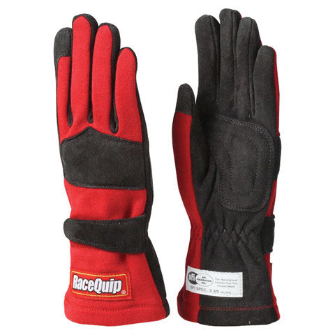 Gloves Double Layer Small Red SFI