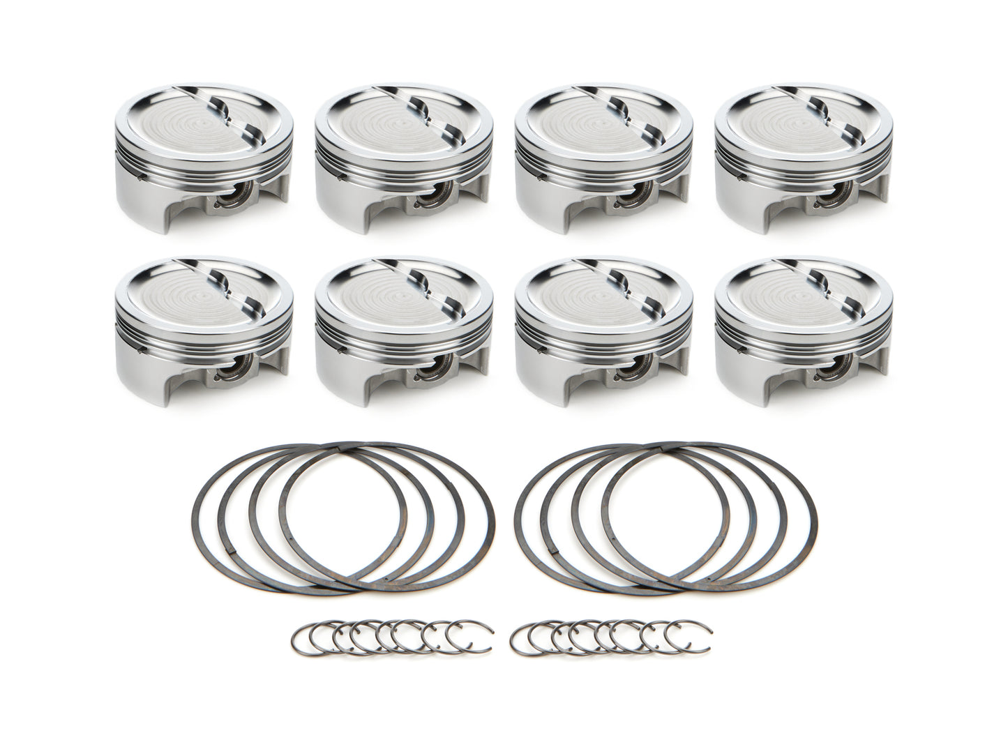 SBC Dished Piston Set 4.125 Bore -  22.5cc