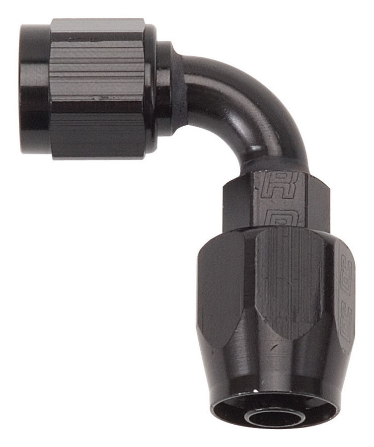 #10 90 Deg Hose End Black