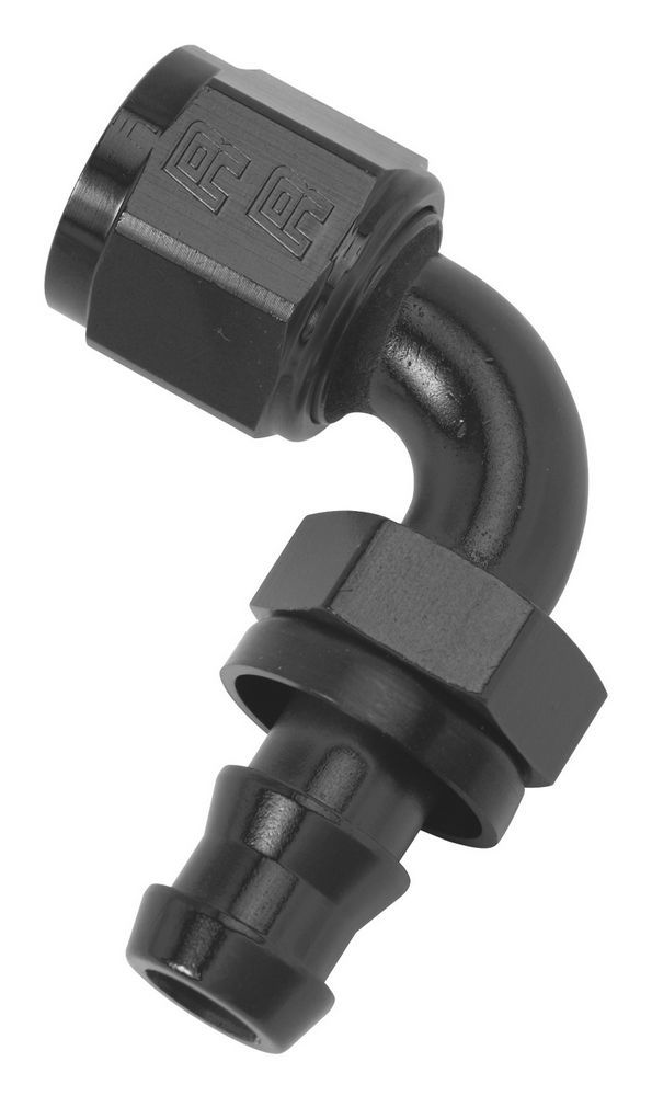 Twist-Lok Hose End #10 90 Deg Black