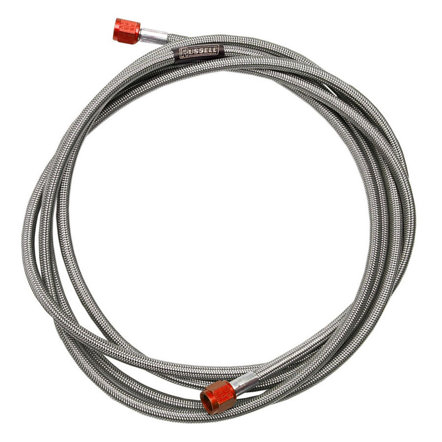 3AN 12in Fuel Line Red Ends
