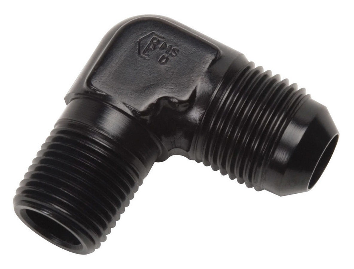 4AN 90Deg to 1/8NPT Black
