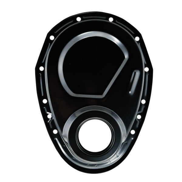 Timing Chain Cover SBC OEM Style Black Steel