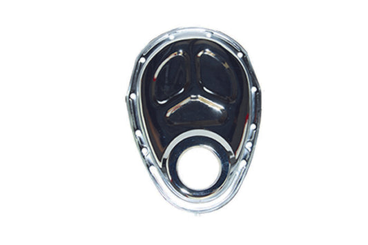 SBC Steel Timing Chain Cover Chrome