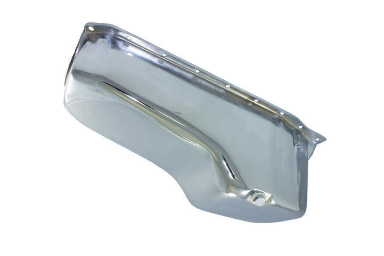 86-   SBC Steel Stock Oil Pan Chrome