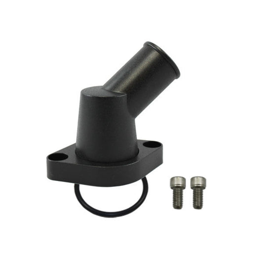 Water Neck  Chevy 45 Deg ree O-Ring Style Black