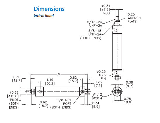Dragbike Air Shift Cylinder