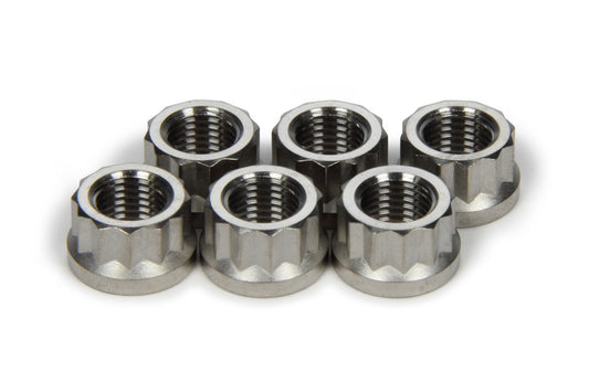 Torque Tube Nut Set 6pcs Titanium 12pt