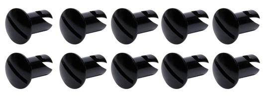 Oval Head Dzus Buttons .550 Long 10 Pack Black