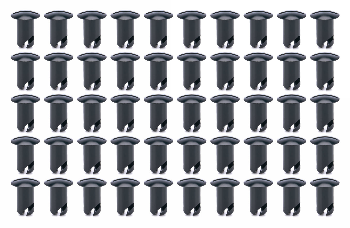 Oval Head Buttons .600 Long Black 50 Pack