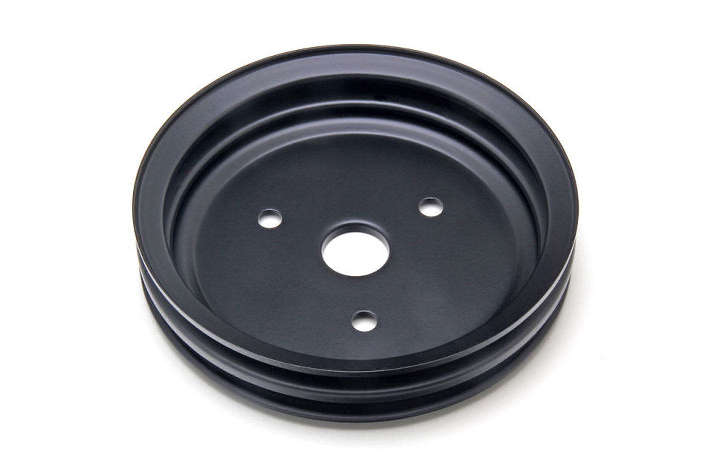 SBC SWP Crankshaft Pulley 2 Groove Black