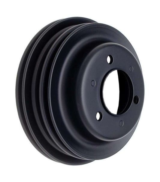 BBC LWP Crankshaft Pulley 3 Groove Black