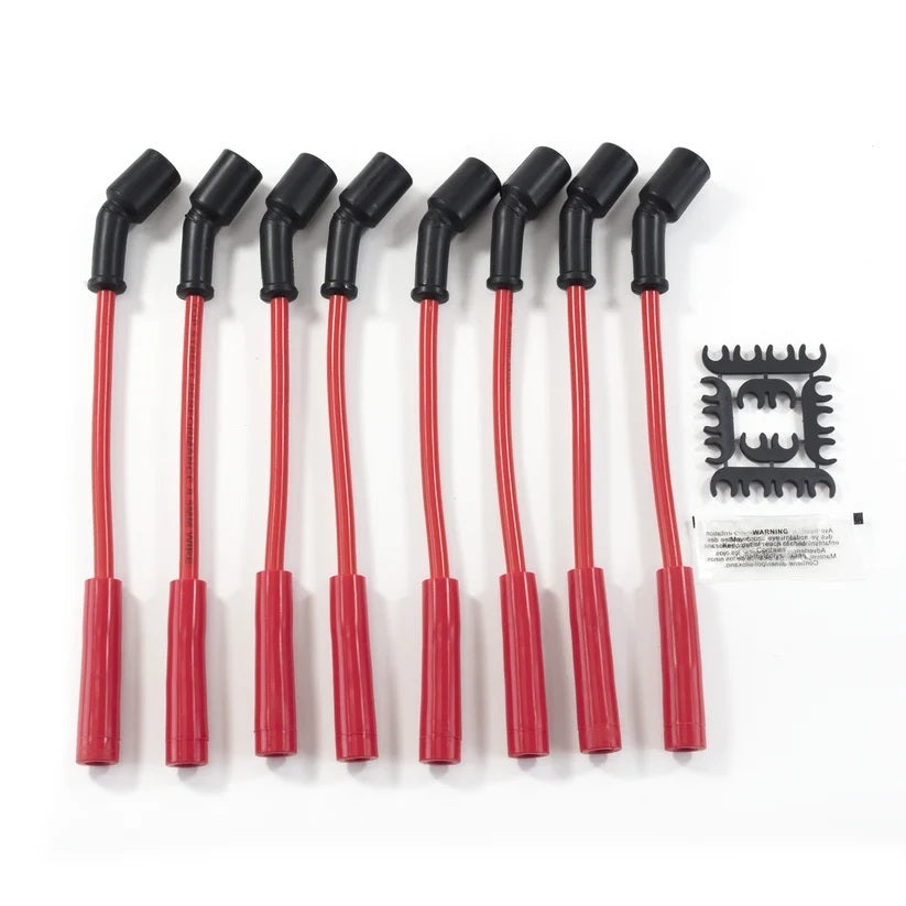 8.5MM Red Plug Wire Set 180 Degree Boots