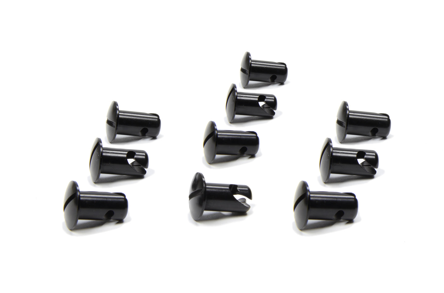 Oval Head Button Alum Black .550 Long 10 Pack