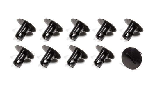 Large Head Button .500 Long Black Alum 10 Pack